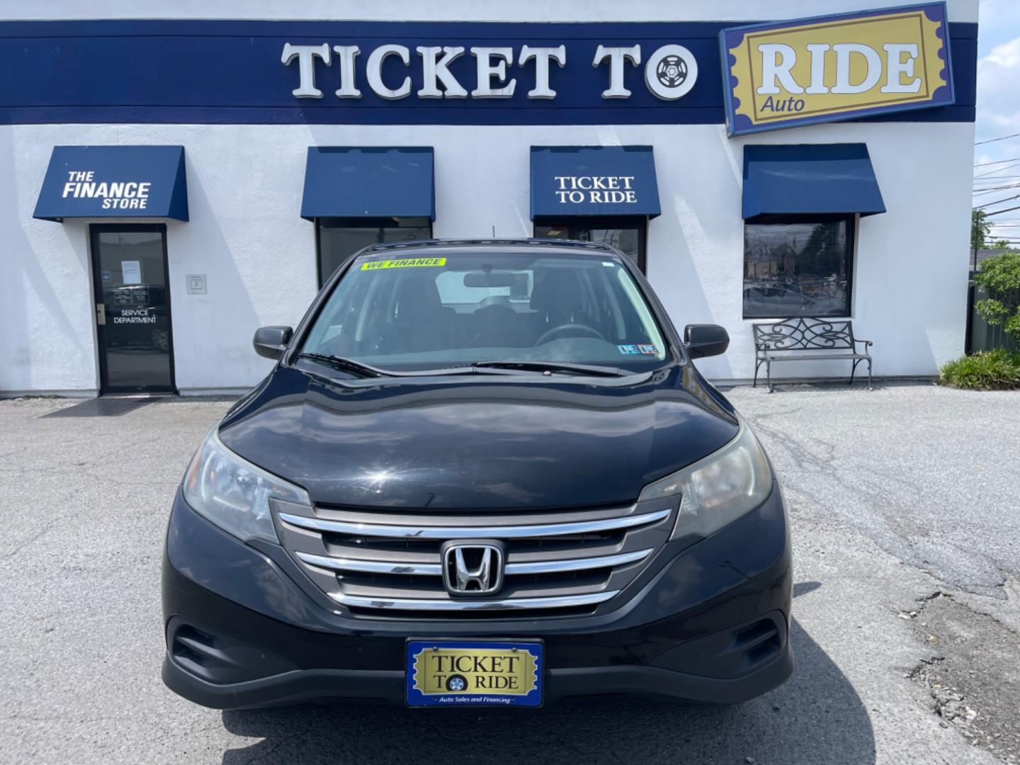 2012 BLACK Honda CR-V LX 4WD 5-Speed AT (2HKRM4H34CH) with an 2.4L L4 DOHC 16V engine, 5-Speed Automatic transmission, located at 1254 Manheim Pike, Lancaster, PA, 17601, (717) 393-9133, 40.062870, -76.323273 - Photo#1